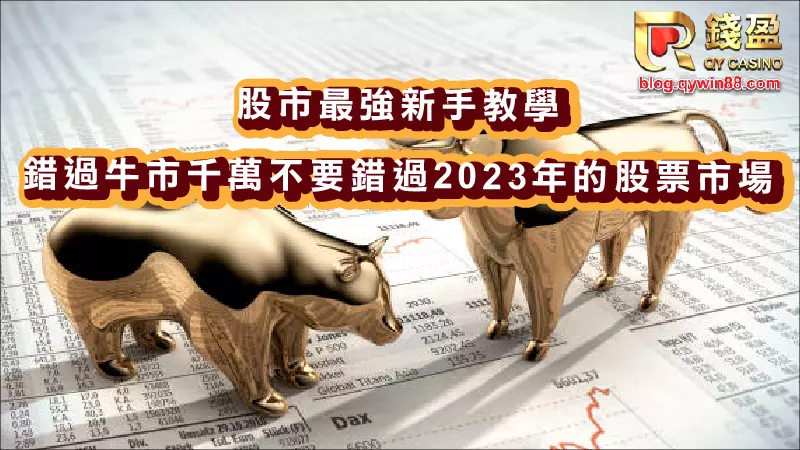 錯過2021的股市，錢盈娛樂城教你如何在2023年進入股市